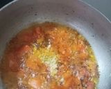 A picture of step 2 of Kathiyawadi style Dill leaves curry (suva bhaji nu shaak).