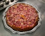 Une image de l'étape 11 de Tarte sans pâte aux amandes et groseilles rouges.