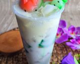 Foto langkah ke 7 dari resep Selendang Mayang khas Betawi Super Creamy Kekinian with cheese foam dan puding karakter.