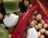 A picture of step 1 of Roasted vegetable and chickpea salad.