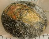 Foto langkah ke 26 dari resep Pandan Charcoal Sourdough Bread (88% - Oven Tangkring).