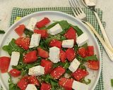 Foto del passaggio 3 della ricetta Insalata di cocomero e feta greca