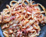 Hình bước làm 3 của món Mực om mướp