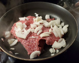 A picture of step 1 of Layered Cabbage Roll Casserole.