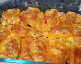Foto del paso 3 de la receta: Pimientitos dulces rellenos de queso crema, tocineta y cheddar