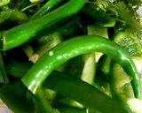 A picture of step 1 of Green chicken.