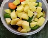 A picture of step 1 of Vegetable Cutlets.