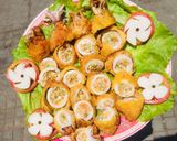 Hình bước làm 6 của món Mực dồn trứng muối chiên xù 💁‍♀️