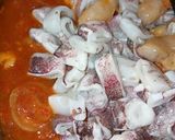 Foto langkah ke 3 dari resep Cumi Saus Padang.