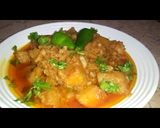 A picture of step 8 of ALOO ghobi.
