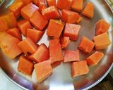 A picture of step 2 of Papaya ice cream.