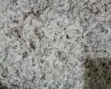 A picture of step 1 of Coconut panjiri.