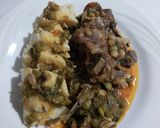 Foto del paso 6 de la receta: Costillas de cerdo con chícharo verde y acelga