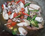 Foto langkah ke 3 dari resep Cumi saus Tiram.
