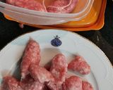 Foto del paso 1 de la receta Fettuccine a la crema de salchichas con Parmesano