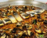 Foto del paso 1 de la receta: Arroz con lubina y Portobello 🐟 🍄