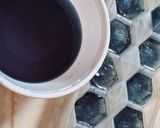 A picture of step 1 of Blue pea magic layered mocktail.