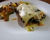 Foto del paso 1 de la receta: Pastel de calabaza, zanahoria y espinacas