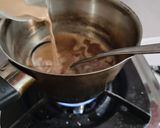 Foto langkah ke 5 dari resep Puding Nutrijel Merah Putih Vla Coklat.