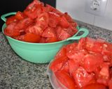 Foto del paso 1 de la receta Conserva de tomate natural frito