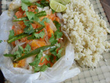Pescado empapelado fácil