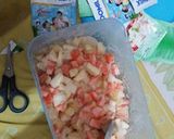 Foto langkah ke 3 dari resep Salad Buah krenyess kriiuk gampang banget.