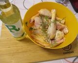 Coq au riesling 🍇 – rizlinges 🍷 kiskakas 🐓 recept fázis 2 fotója