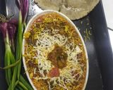 A picture of step 7 of Cheesy spring onion sev sabji.