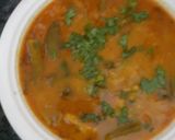 A picture of step 3 of Tomato ghost with bhindi.