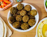 A picture of step 1 of Falafel Sandwich.