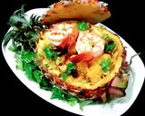 รูปขั้นตอนการทำที่ 7 ของ 🍍ข้าวผัดสับปะรด🍍(Pineapple Fried Rice)🍍khao pad sapparod🍍