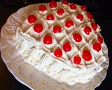 A picture of step 4 of Heart Shaped Chiffon cake:.