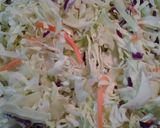 A picture of step 2 of Fried coleslaw mix.