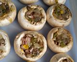Foto del paso 8 de la receta: Champiñones Rellenos con Verduras y Bacon (110)