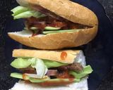 Hình bước làm 3 của món Bánh mì kẹp ăn đêm😂