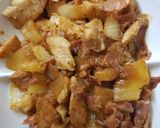 A picture of step 7 of Sweet Chicken, Ham and pineapple bake.