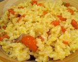 A picture of step 2 of OnionCarrot Rice.