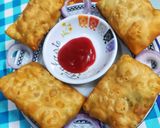 A picture of step 13 of Noodle spring roll.