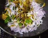 शिमला मिर्च और प्याज़ का चटपटा बेसन (Shimla mirch aur pyaz ka chatpata besan recipe in Hindi) रेसिपी चरण 5 फोटो