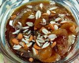 A picture of step 3 of Khubani Ka Meetha.