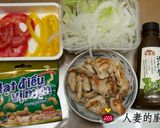 人妻的廚房--憶霖（本廚房山葵和風沙拉醬）夏日涼感沙拉的食譜步驟1照片