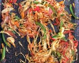 A picture of step 2 of Veggies omelette.