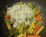 A picture of step 3 of Avial Kerala Style.
