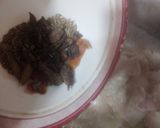 A picture of step 1 of Jhat phat yakhni pulao.