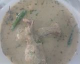 A picture of step 6 of Chicken white gravy qorma.