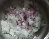 A picture of step 1 of Cheesy Rice Patties.