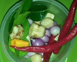 Foto langkah ke 1 dari resep Botok Daun Lembayung.