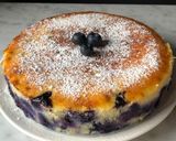 A picture of step 7 of Ricotta and Yogurt Cake with Chocolate and Blueberries.