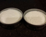 A picture of step 17 of White Layer Cake with a Raspberry Swirl Cheesecake center layer and a Raspberry Cream Frosting.