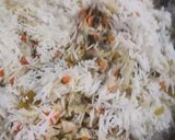 A picture of step 6 of Egg veg fried rice.